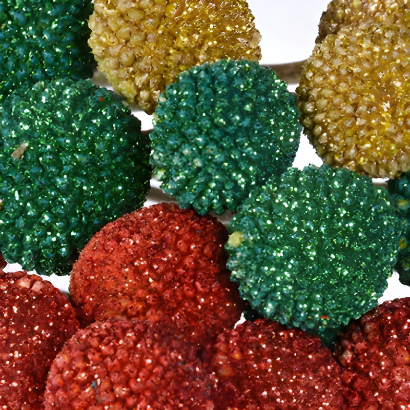 Holiday Glitter Airbrushed Craspedia Billy Balls