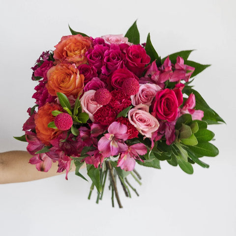 Hot Popping Pink Wedding Diy Combo Hand - Image
