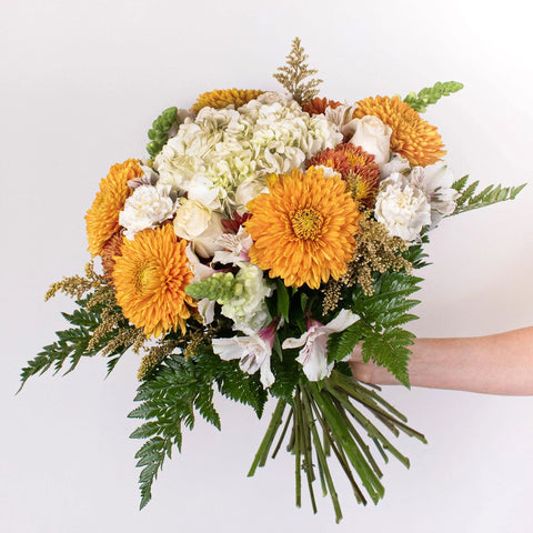 Autumn At Sundown Wedding Flowers In Hand