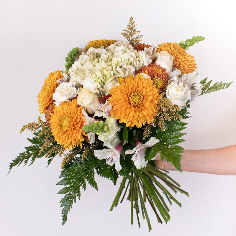 Autumn At Sundown Wedding Flowers In Hand