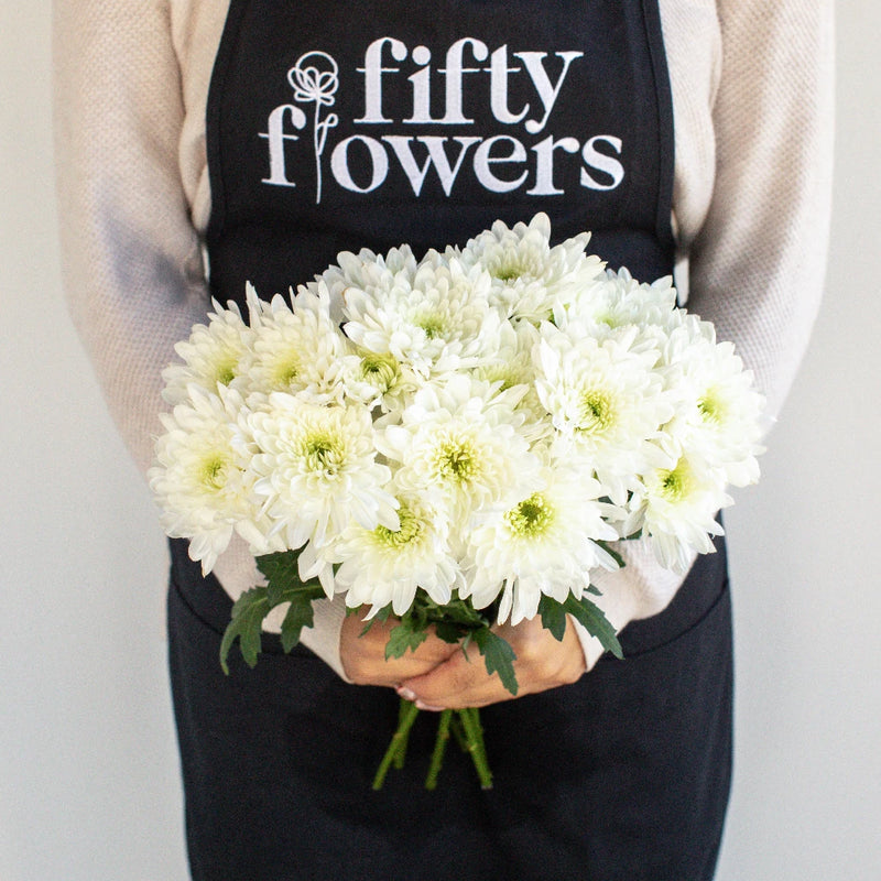 Kiss Of Mint Dahlia Style Flower Apron - Image