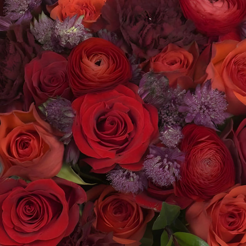 Love Letters In Red Flower Centerpiece Hand - Image