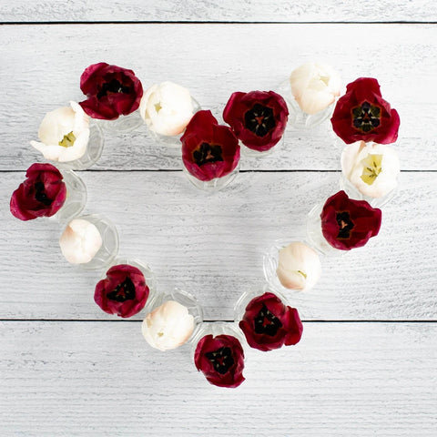 Love Pack Bulk Tulip Flowers Vase - Image