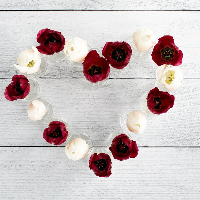 Love Pack Bulk Tulip Flowers Vase - Image