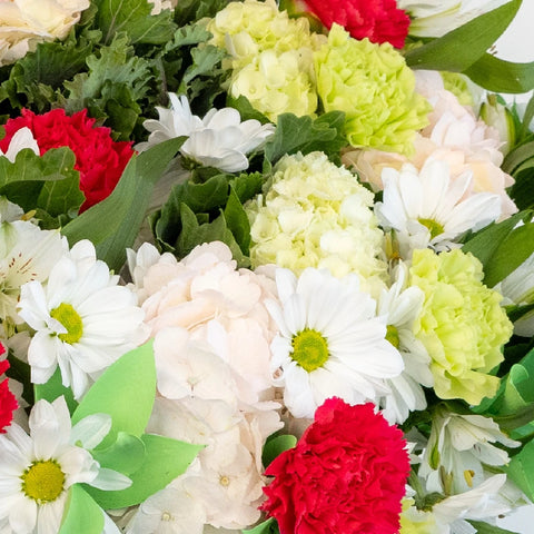 Lucky Pastel Flower Centerpieces Close Up - Image