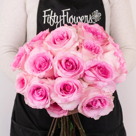 Buy Wholesale Mandala Pink Wholesale Rose in Bulk - FiftyFlowers