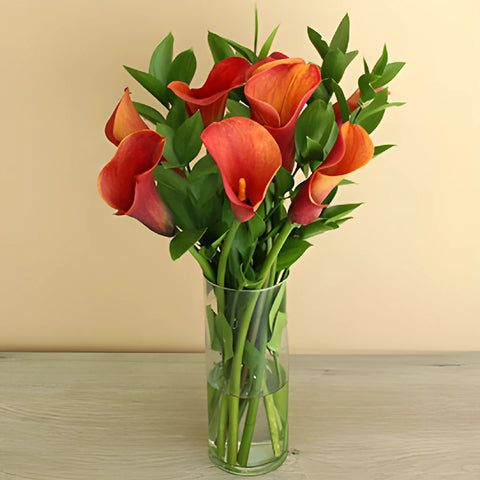 Mango Mini Calla Lily Centerpieces