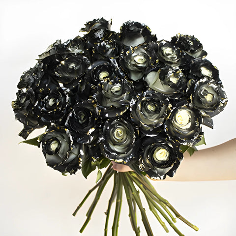 Midnight Kiss Tinted Black Rose Bouquet