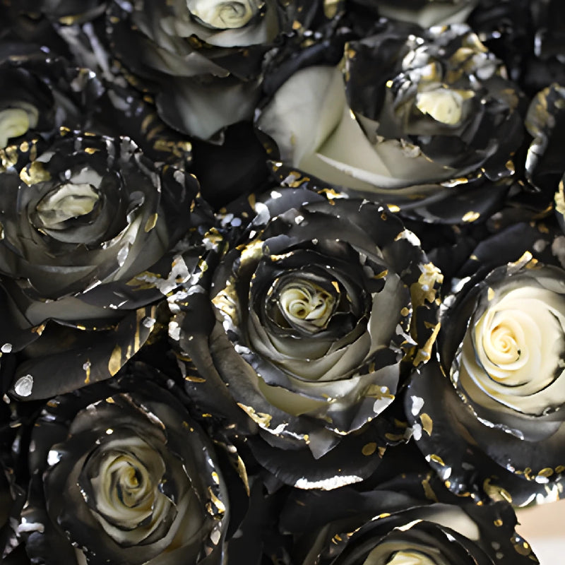Midnight Kiss Tinted Black Rose Bouquet