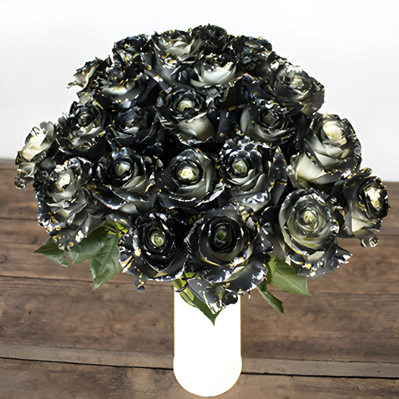 Midnight Kiss Tinted Black Rose Bouquet