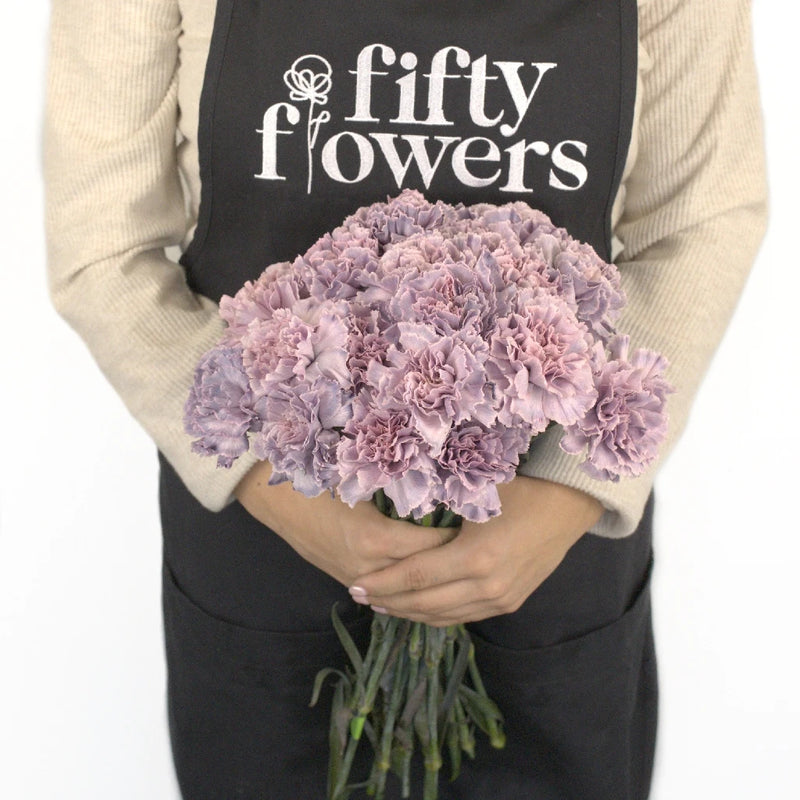 Midsummer Dream Purple Carnation Apron - Image