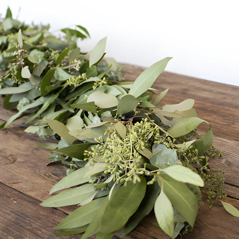 Mixed Eucalyptus and Bay Leaf Garland