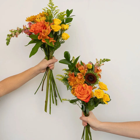 Modern Sunflower Flower Bouquet Bar Kit Hand - Image