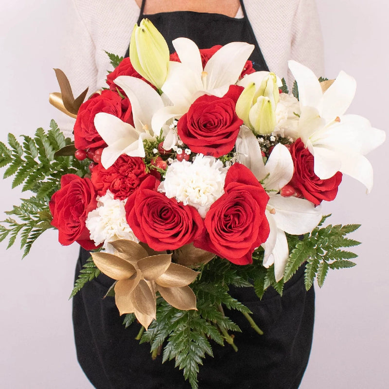 Be Merry Red Rose Bouquet