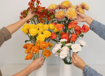 Orange Harvest Bouquet Bar Flower Kit Close Up - Image