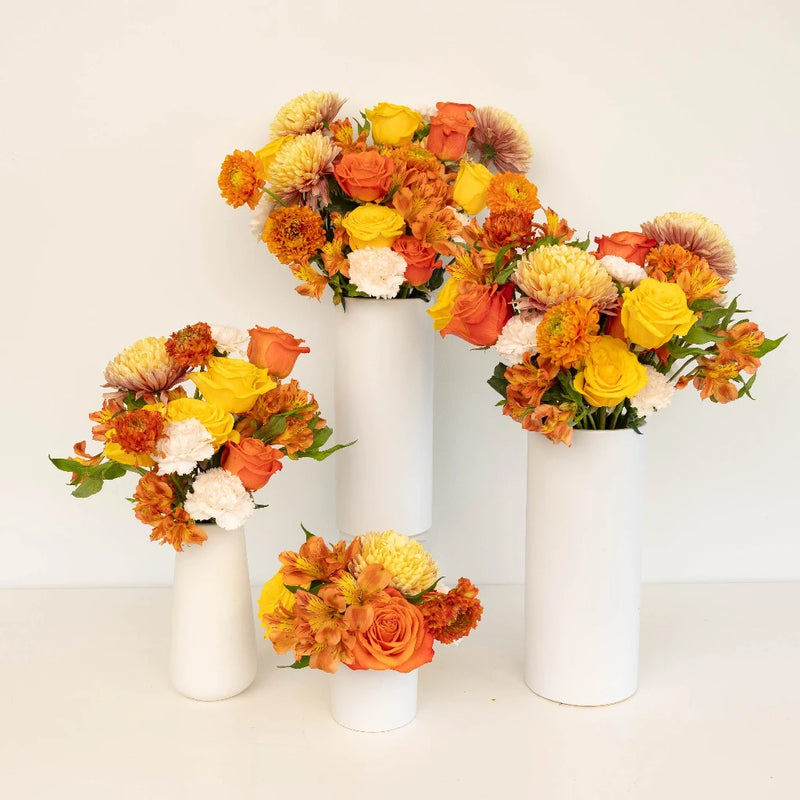 Orange Harvest Flower Centerpieces Hand - Image