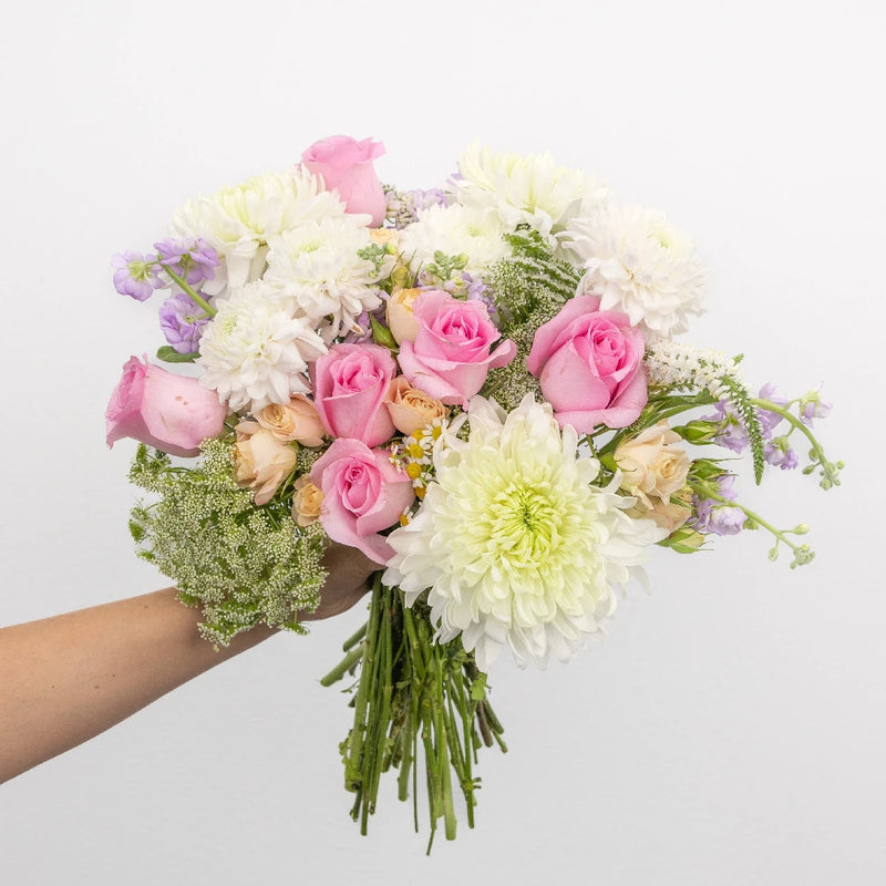 Pastel Garden Bouquet Bar Flower Kit Hand - Image
