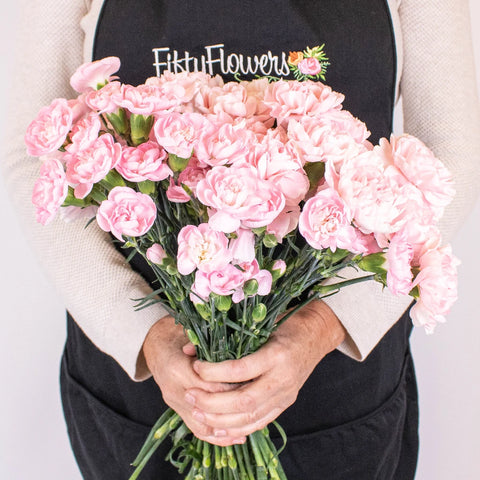 Pink Flower Bouquet in Hand