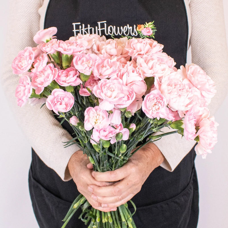 Pink Flower Bouquet in Hand