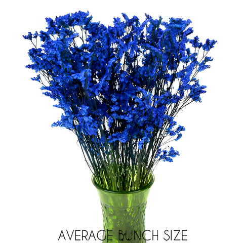 Patriotic Blue Airbrushed Limonium Flowers