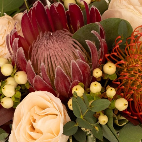 Pink Cushion Garden Flower Arrangement Hand - Image