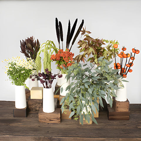 Pumpkin Fall Flowers DIY Flower Kit Bunch