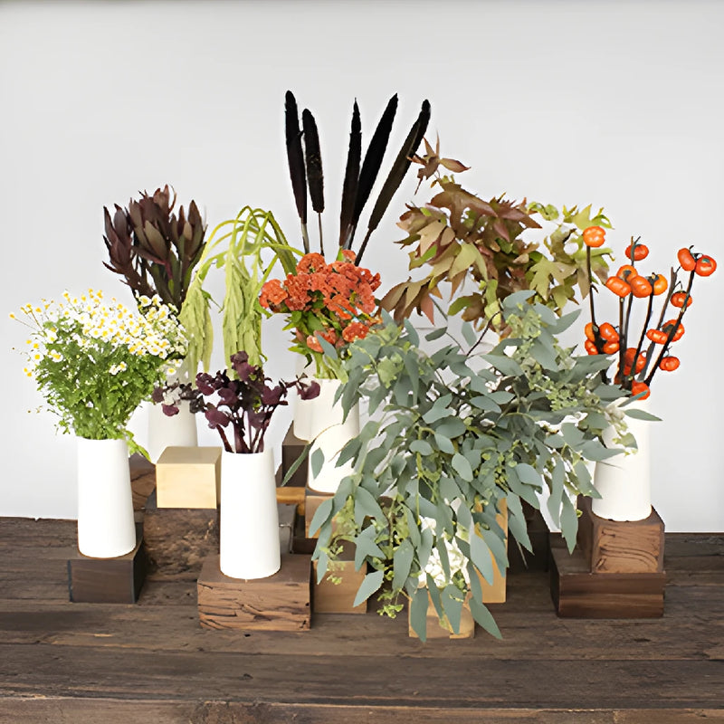 Pumpkin Fall Flowers DIY Flower Kit Bunch