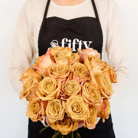 Pumpkin Spice Garden Rose Apron - Image