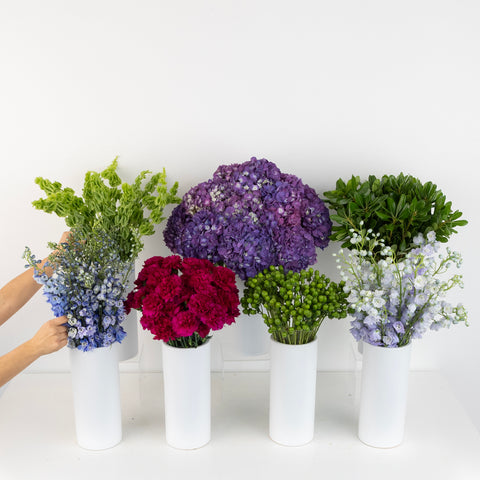 Purple Blooming Bouquet Bar Flower Kit Close Up - Image