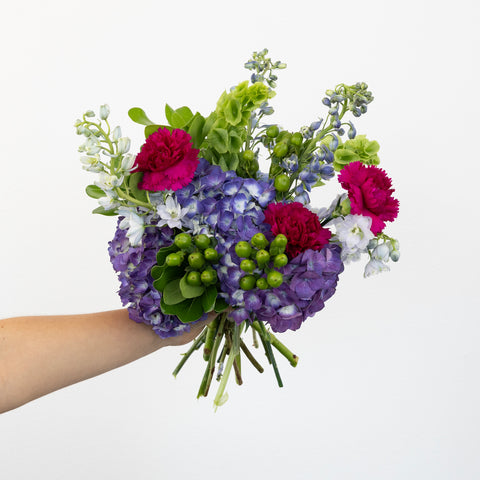 Purple Blooming Spring Diy Flower Kit Vase - Image