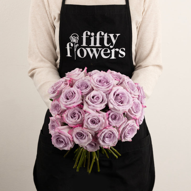 Purple Haze Lavender Rose Apron - Image