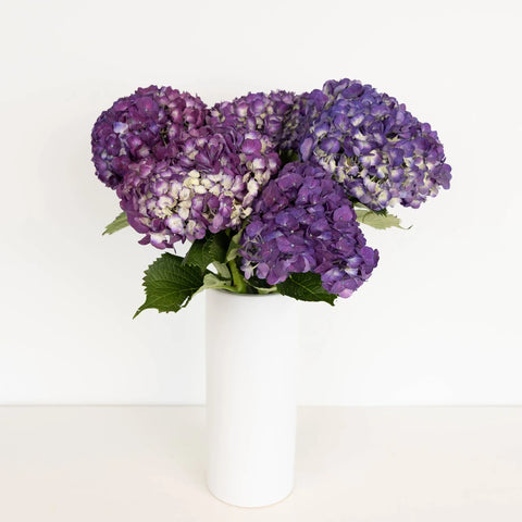 Purple Hydrangea Flower Vase - Image