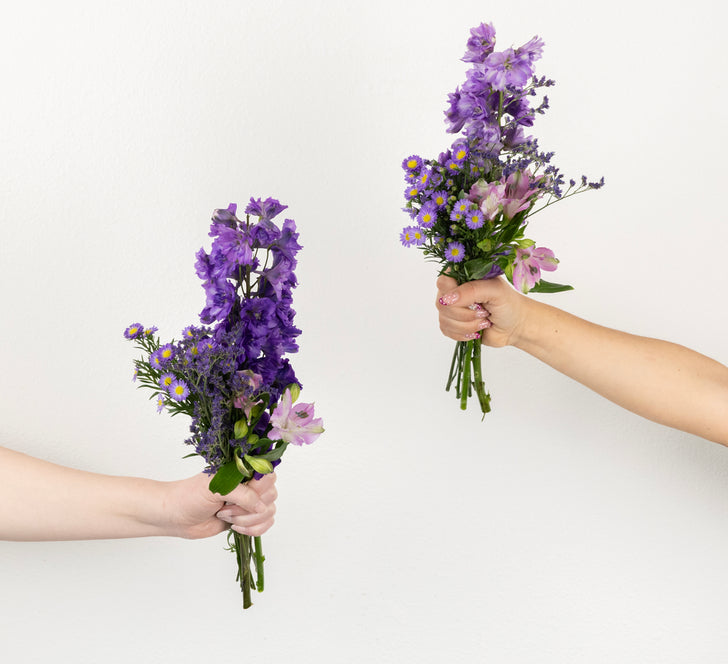 Purple Magic Bouquet Bar Flower Kit Stem - Image