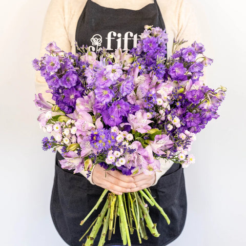 Purple Magic Diy Flower Kit Apron - Image