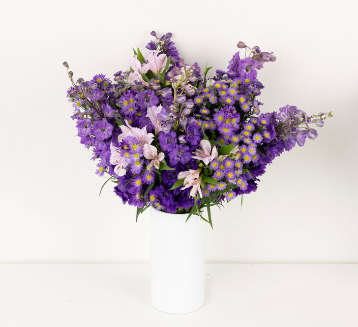 Purple Magic Flower Bouquet Apron - Image