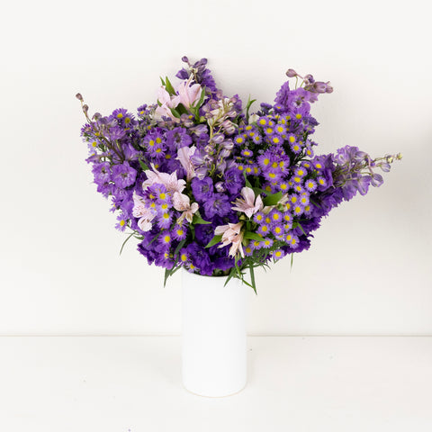 Purple Magic Flower Bouquet Apron - Image