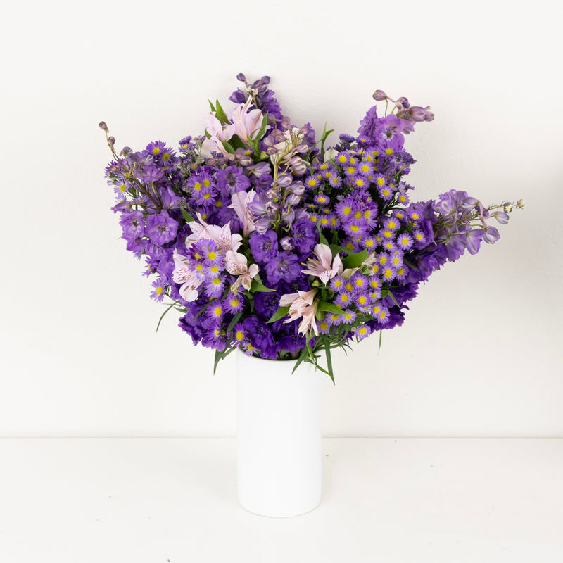 Purple Magic Flower Bouquet Apron - Image