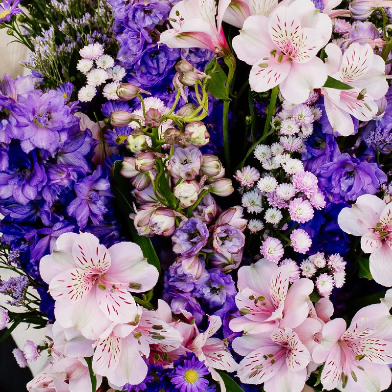 Purple Magic Flower Bouquet Close Up - Image