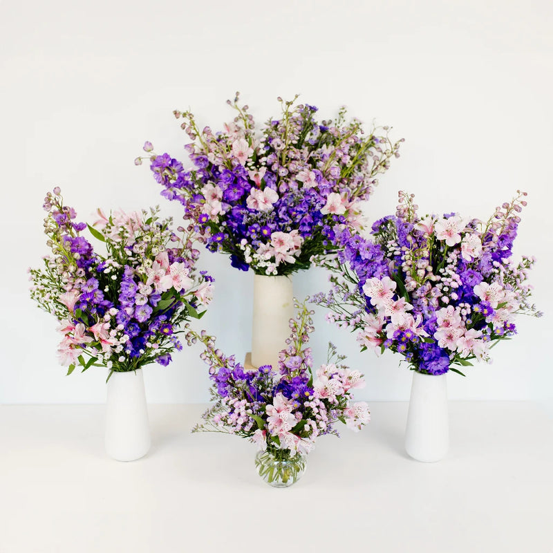 Purple Magic Flower Centerpiece Close Up - Image