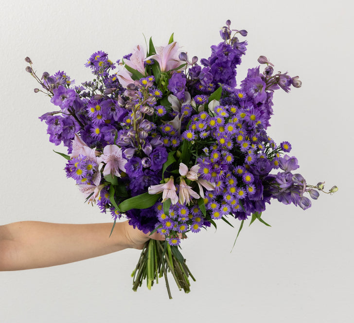 Purple Magic Flower Centerpiece Vase - Image
