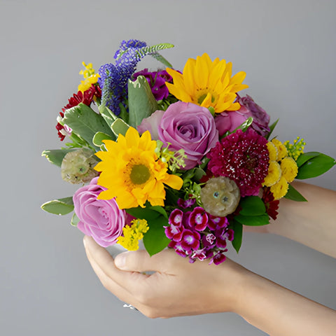 Purple Themed Event Flower Centerpieces