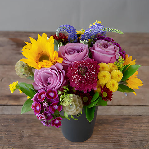 Purple Themed Event Flower Centerpieces