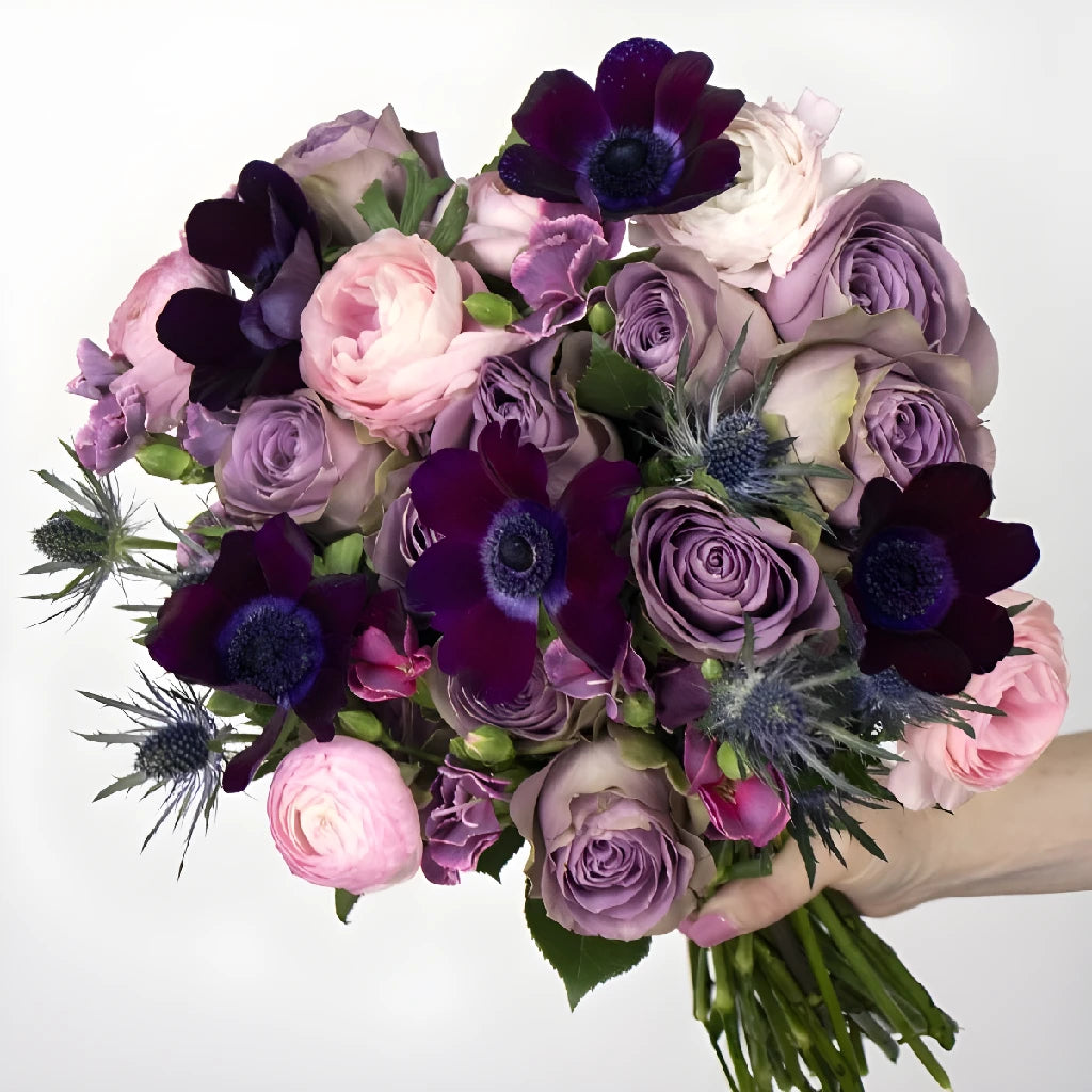 Purple Passion Valentines Flower Arrangement