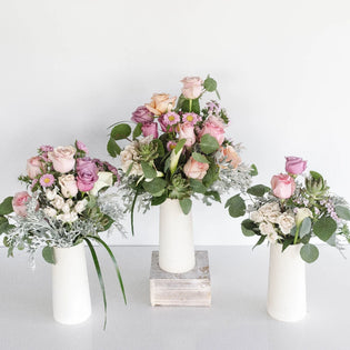 Purple Passion Wedding Centerpieces Close Up - Image