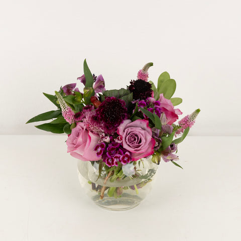 Purple Themed Event Flower Centerpieces Vase - Image