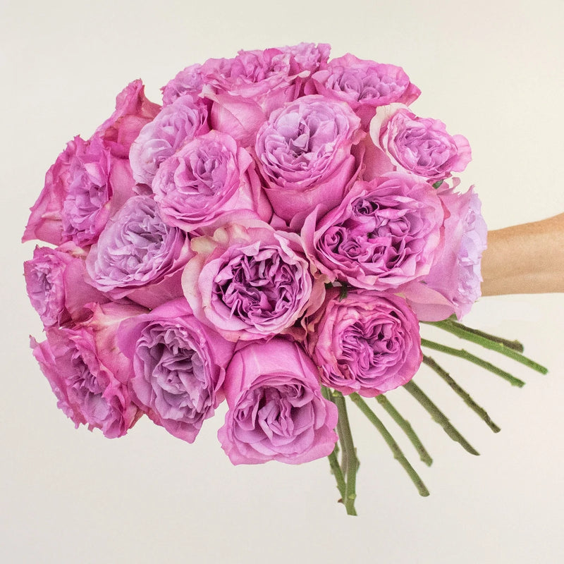 Deep Lavender Romance Rose Bouquet