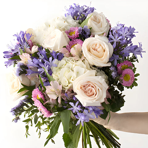 Drifting Clouds Pink and White Flower Bouquet
