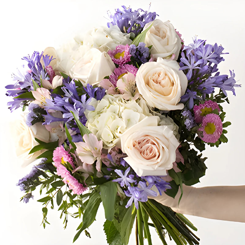 Drifting Clouds Pink and White Flower Bouquet