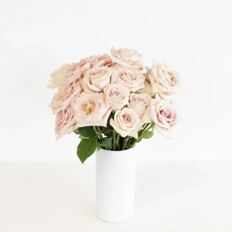 Quicksand Cream Roses Vase - Image