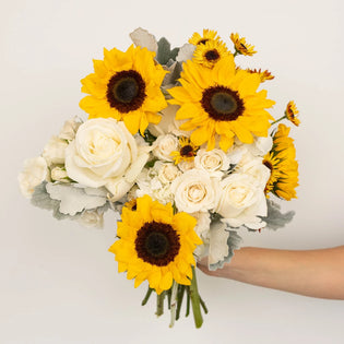 Rays Of Sunshine Sunflower Bouquet Vase - Image
